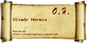 Ottmár Hermia névjegykártya